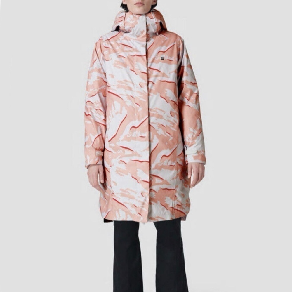 NEW Sweaty Betty Size 10 Down 3-in-1 Climate Ski Jacket Pink Waterproof Packable - Picture 16 of 16